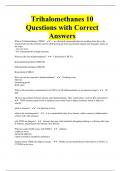 Trihalomethanes 10 Questions with Correct Answers