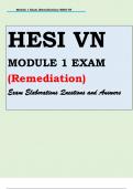 HESI VN MODULE 1 EXAM (Remediation) Exam Elaborations Questions and Answers.pdf