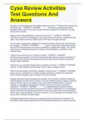 Cysa Review Activities Test Questions And Answers