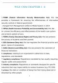 Summary WGU C836 CHAPTER 1 - 6 Fundamentals of Information Security