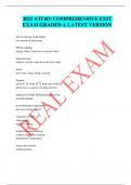 2023 ATI RN COMPREHENSIVE EXIT EXAM GRADED A LATEST VERSION 