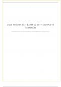 2020 HESI RN EXIT EXAM V2 WITH COMPLETE SOLUTION