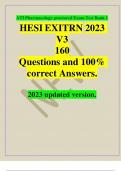 ATI Pharmacology proctored Exam Test Bank 1 HESI EXIT RN 2023 V3 160 Questions and 100% correct Answers.  2023 updated version.   1.	A male client with stomach cancer returns to the unit following a total gastrectomy. He has a nasogastric tube to suction 