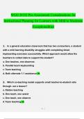 WGU D152 Pre-Assessment Considerations for Instructional Planning for Learners with Mild to Moderate Exceptionalities questions and answers} (2022/2023) (verified answers)