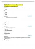 B250E Module 5 Exam (Personal and Professional Development) With Correct Answers.