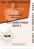 ATI VIDEO N3610 QUIZ 1