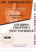 ATI HIPPA CHAPTER 2 TEST YOURSELF Question and Answers by DR.A