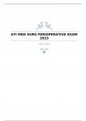 ATI MED SURG PERIOPERATIVE EXAM 2023