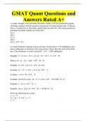 GMAT Quant Questions and Answers Rated A+