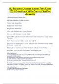 NJ Boaters License Latest Test Exam 2023 Questions With Correct Verified Answers