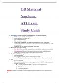 OB Maternal Newborn ATI Exam Study Guide 