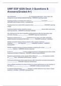 UWF EDF 6226 Deck 3 Questions & Answers(Graded A+)