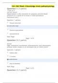 NSG 5003 Week 4 Knowledge check pathophysiology