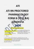 ATI PHARMACOLOGY FORM B PROCTORED EXAM QUESTIONS WITH ANSWERS LATEST 2023.p