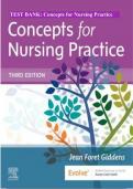 Test bank for Concepts for Nursing Practice 3rd Edition by Jean Foret Giddens 9780323581936 Chapter 1-57 Complete Guide.