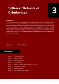 Different Schools of Criminology 