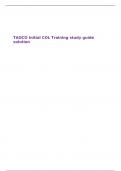 TAOCO Initial COL Training study guide solution