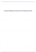 Counterintelligence Awareness and Reporting 2023