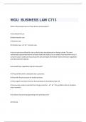 WGU C713 BUSINESS LAW /102 Review Questions With Answers