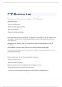 C713 - Business Law 351 Questions With Answers 100% Correct