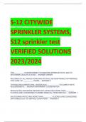 Exam (elaborations) S-12 CITYWIDE  SPRINKLER 