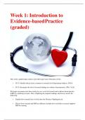 NR 439 Week 1 Discussion Question: Introduction to Evidence-based Practice 2022/2023