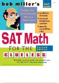 (M) Bob Miller_s SAT Math for the Clueless, 2nd ed (Bob Miller_s Clueless Series