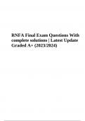 RNFA Final Exam Questions With complete solutions | Latest Update Graded A+ (2023/2024)