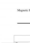 Magnetic Forces-Physics 1202B  2022/2023