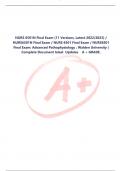 NURS 6501N Final Exam (11 Versions, Latest-2022/2023) /  NURS6501N Final Exam / NURS 6501 Final Exam / NURS6501  Final Exam: Advanced Pathophysiology : Walden University |  Complete Document latest Updates A + GRADE