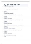 PAX Prep Vocab NLN Exam 2022(Answered)     to say that William Shakespear typed his plays is an  A.) affinity B.) antithesis C.) anachronism D.) atrophy - answer: anachronism  The inscription was the work of a vandal. A vandal is someone who  A.) foretell