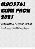 MAC3761 EXAM PACK 2023