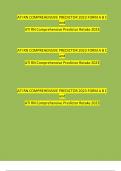 ATI RN COMPREHENSIVE PREDICTOR 2023 FORM A, B and C ,RN Comprehensive Predictor 2023 Retake Exam Questions and Answers (Verified Answers)