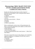 Pharmacology NRSG 106-02N TEST ONE STUDY GUIDES QUESTIONS WITH COMPLETE SOLUTIONS