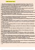 VTNE Practice Test C 1. The daily maintenance energy requirement (kcal) for a 4 kg cat is: 220 2. Which of the following is used primarily to vent waste gases: scavenger 3. Isopropyl alcohol is most effective as a germicidal agent when used in aqueous sol