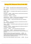 Biology EOC Webquest Study Guide 2023