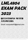 LML4804 EXAM PACK 2023