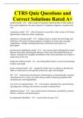 CTRS Quiz Questions and Correct Solutions Rated A+