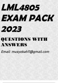 LML4805 EXAM PACK 2023