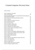 Criminal Litigation BTC Study Guide for a Distinction