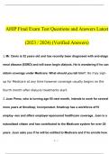 AHIP Final Exam Practice Test (200 Questions and Answers 100% Correct) Latest (2023 / 2024) (Verified Answers)