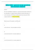 WGU D084 - general study questions and answers rated A+