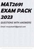 MAT2691 EXAM PACK 2023