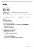 Aqa A-level History 7042/1G May23 Question Paper