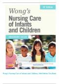 Wong's Nursing Care of Infants and Children, 10th Edition Test Bank / 1- 35 Chapters