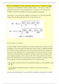 MATH 110 Module 8 Exam Questions and Answers- Portage Learning questions and answers} (2022/2023) (verified answers)