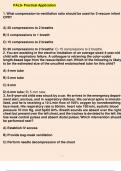 PALS- Practical Application 1. What compression-to-ventilation ratio should be used for 2-rescuer infant CPR? A) 20 compressions to 2 breaths B) 5 compressions to 1 breath C) 15 compressions to 2 breaths D) 30 compressions to 2 breaths: C) 1