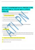 ATI PN COMPREHENSIVE PREDICTOR 2023/2024 REAL EXAM 2023 LATEST UPDATE