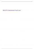 HESI PN Fundamentals Final Exam