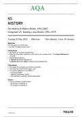 7041-2S-AQA HISTORY-AS-QUESTION PAPER 23May23-PM-The Making of Modern Britain, 1951–2007 Component 2S Building a new Britain, 1951–1979